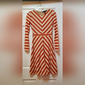 BCBGMAXAZRIA Kristina chevron dress